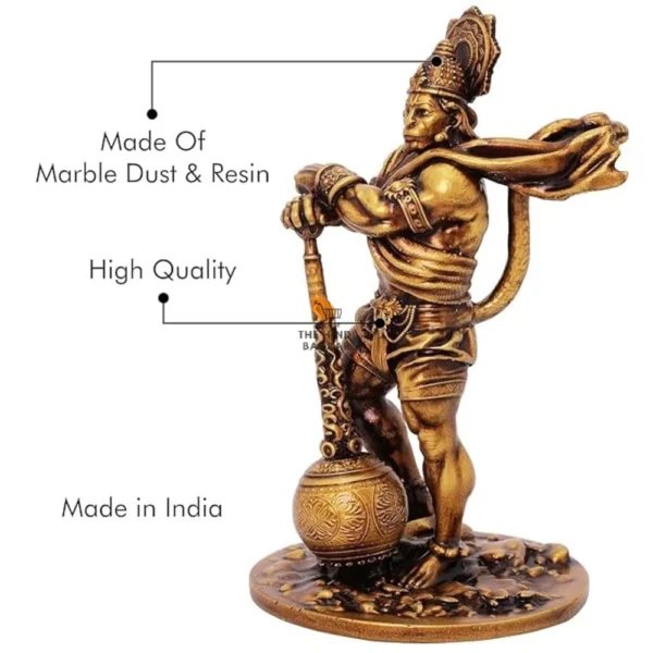 Mahakal Handi Crafts Car Dashboard Resin Bahubali Hanuman - Image 2