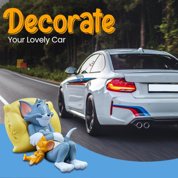 Homeaura Tom & Jerry Adorable Car Interior Accessory – Charming Dashboard and Tabletop Toy, Perfect Gift for Car Lovers - Image 4